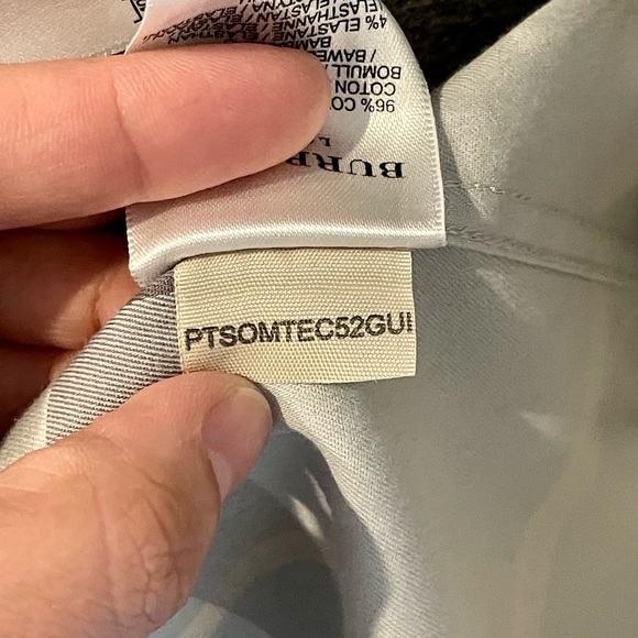 LIM ED Burberry Authentic Women Gray Tones Long Sleeve Button Down Shirt - Picture 11 of 12